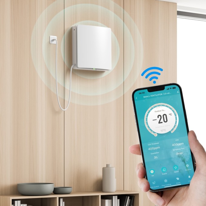 Decentrální rekuperace AERIUM FreshPair+ C60P s CO2 senzorem